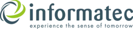 Logo informatec experience the sense of tomorrow